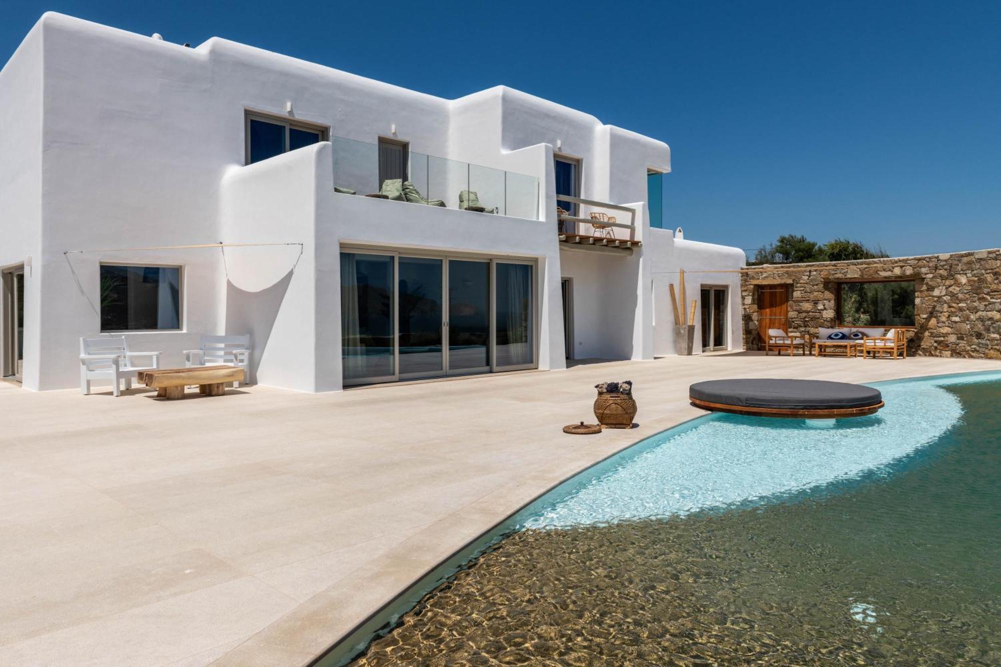 Mykonos Ag Villas In Ftelia Beach المظهر الخارجي الصورة